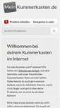 Mobile Screenshot of mein-kummerkasten.de